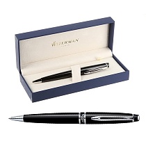 Ручка шариковая Waterman Expert 3 Black CT, толщина линии M, палладий